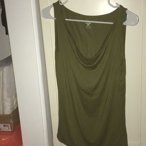 Dark green horny toad tank top